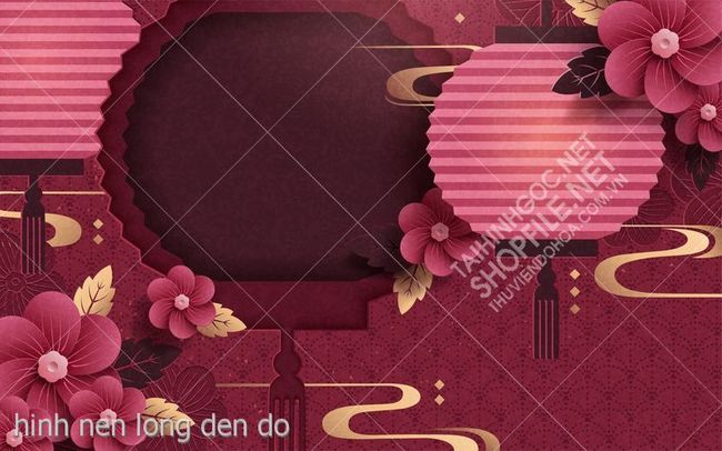 hinh nen long den do